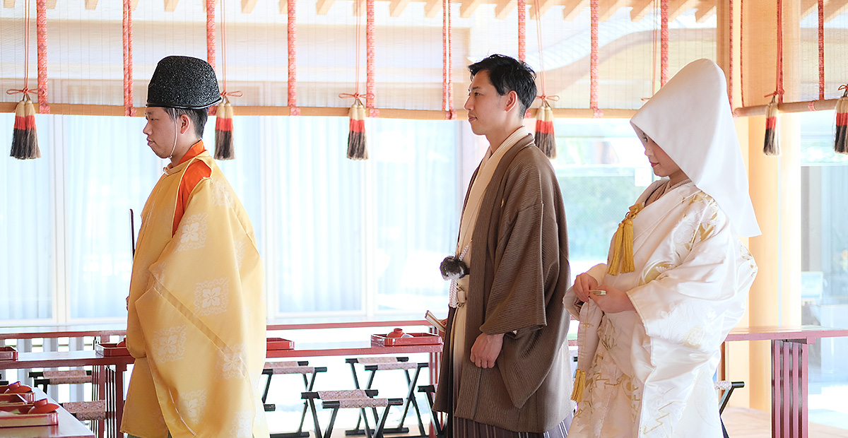 神明神社の神前式